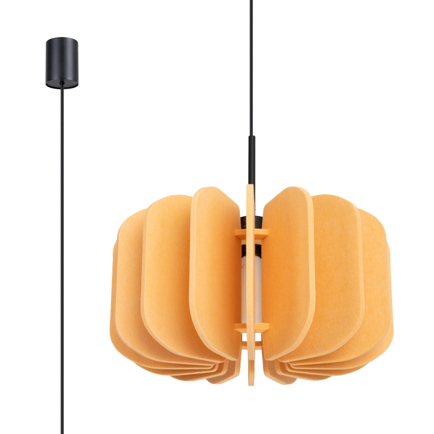 Hänglampa med sladd MULA 1xE27/15W/230V Ø 45 cm gul