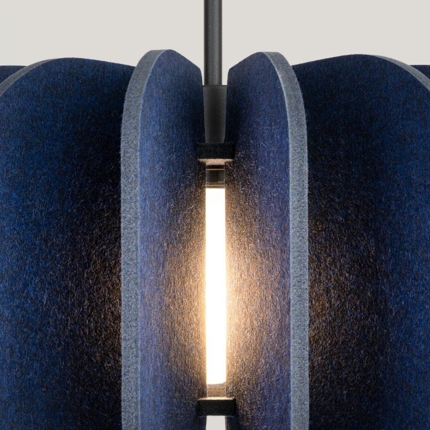 Pendel på sladd MULA 1xE27/15W/230V Ø 45 cm blå