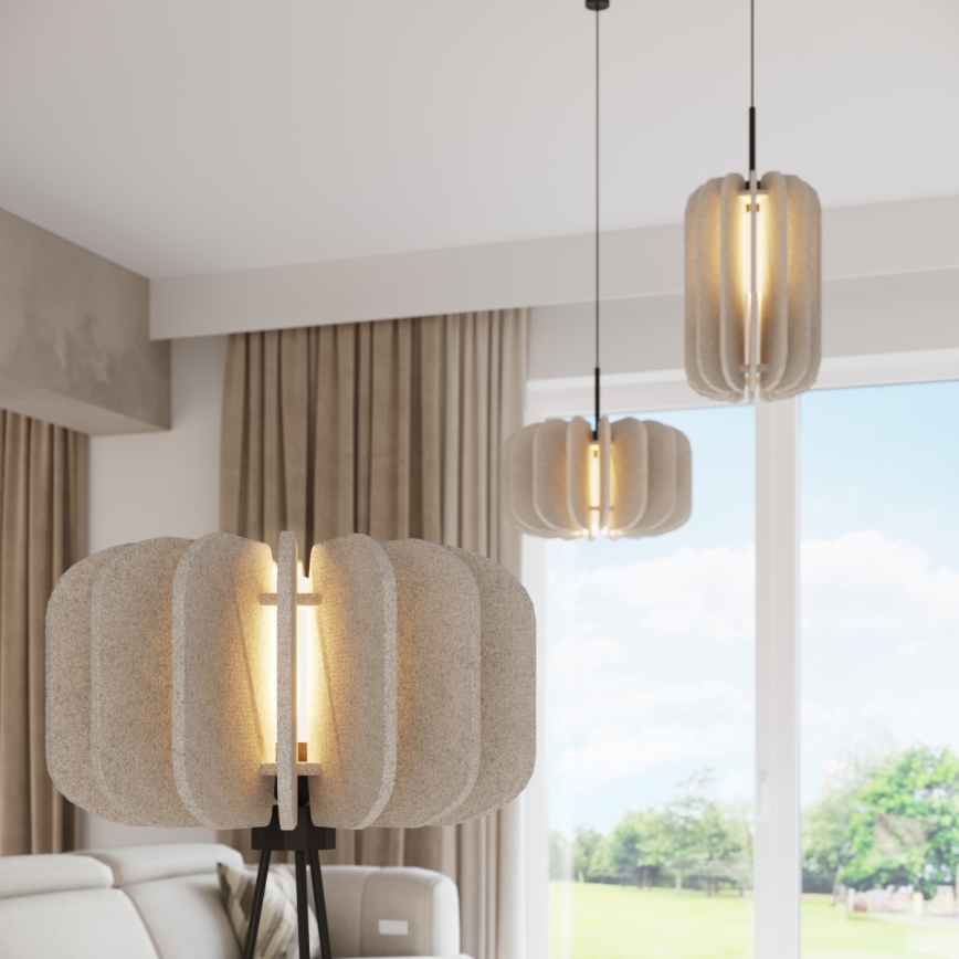 Golvlampa MULA 1xE27/15W/230V krämfärgad