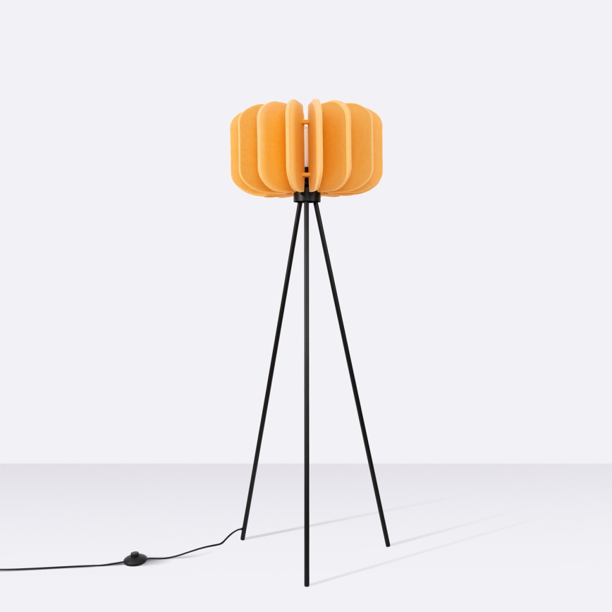 Golvlampa MULA 1xE27/15W/230V gul