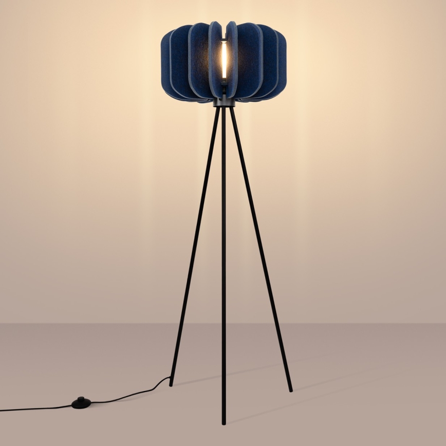 Golvlampa MULA 1xE27/15W/230V blå