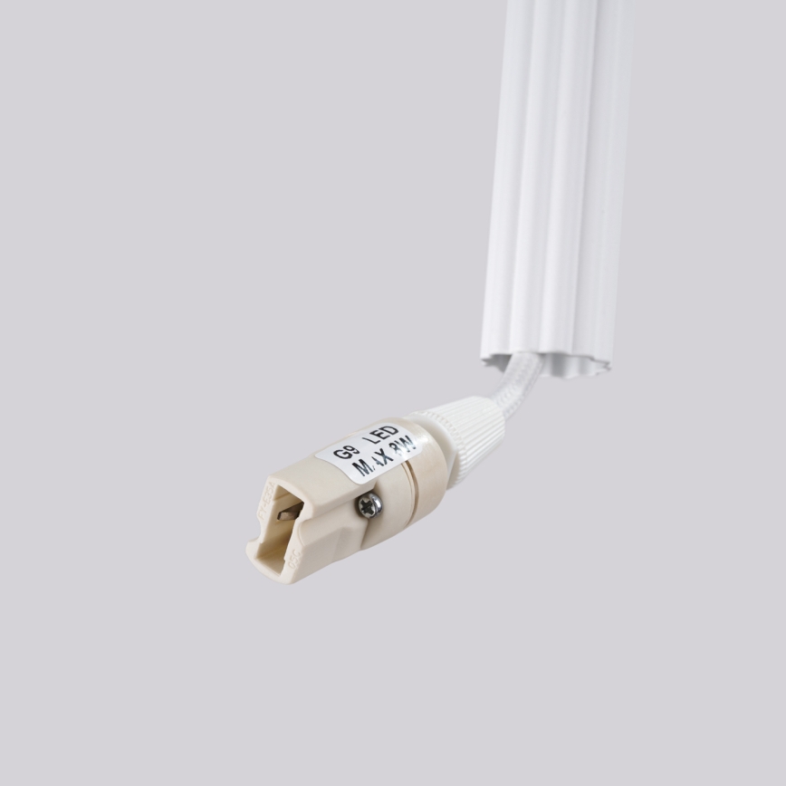 Taklampa ARCHE med vajer, 2xG9/8W/230V, vit