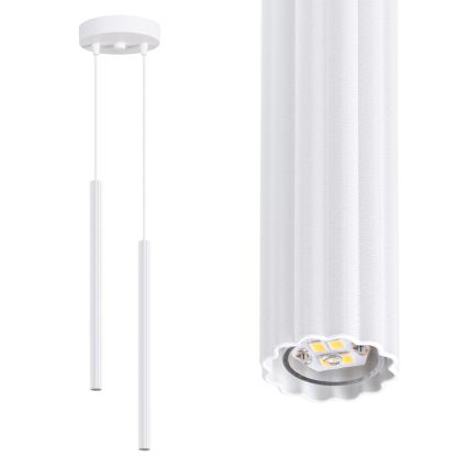 Taklampa ARCHE med vajer, 2xG9/8W/230V, vit