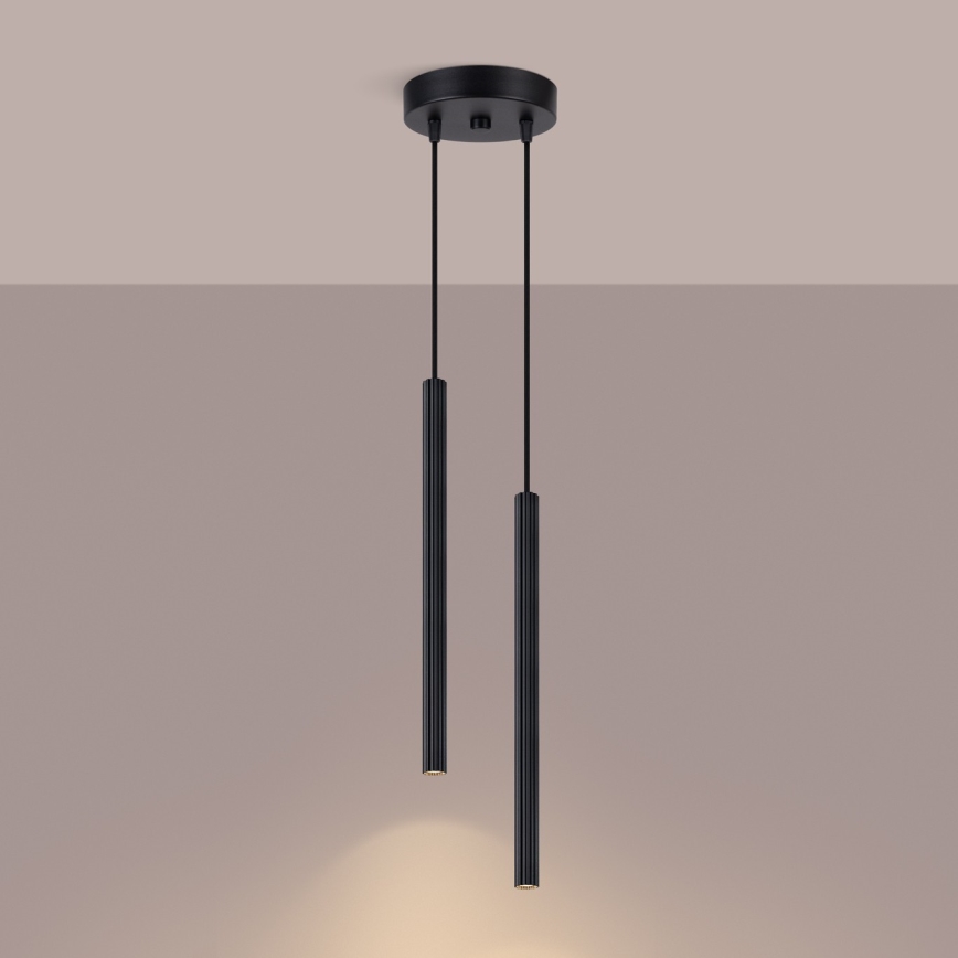 Pendellampa med kabel ARCHE, 2 x G9, 8 W, 230 V, svart