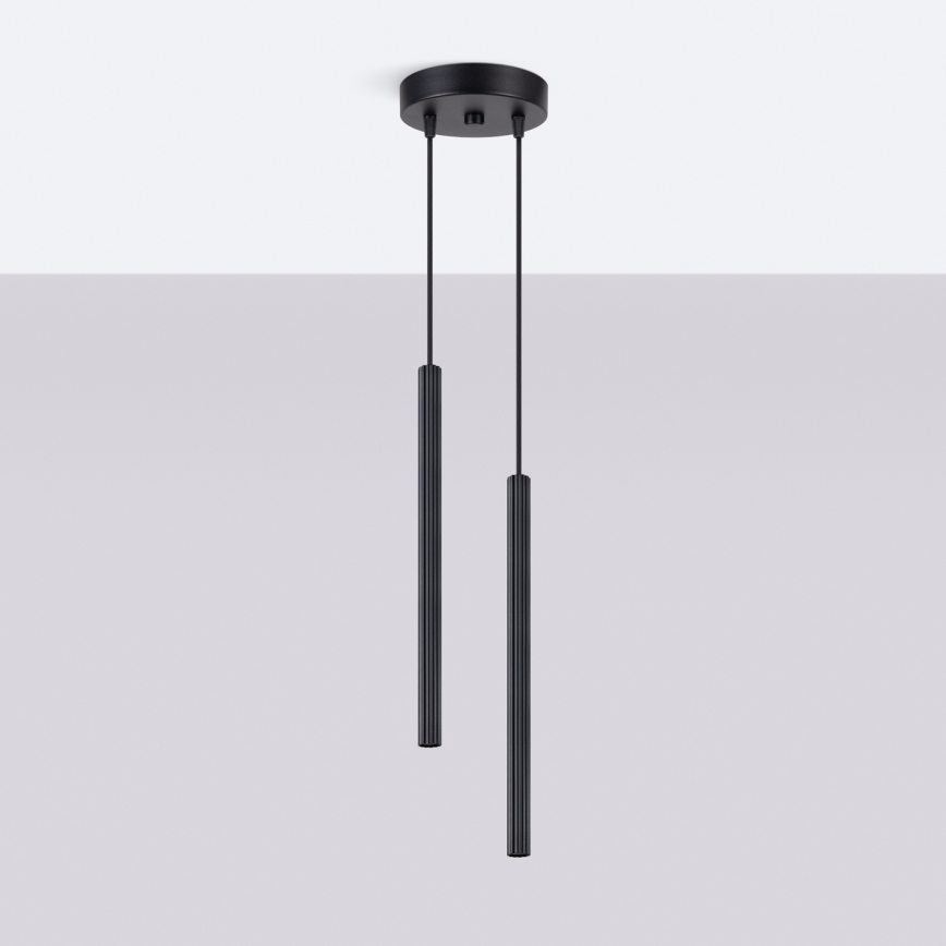 Pendellampa med kabel ARCHE, 2 x G9, 8 W, 230 V, svart