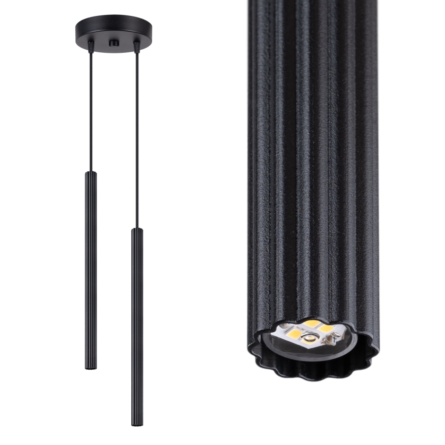Pendellampa med kabel ARCHE, 2 x G9, 8 W, 230 V, svart