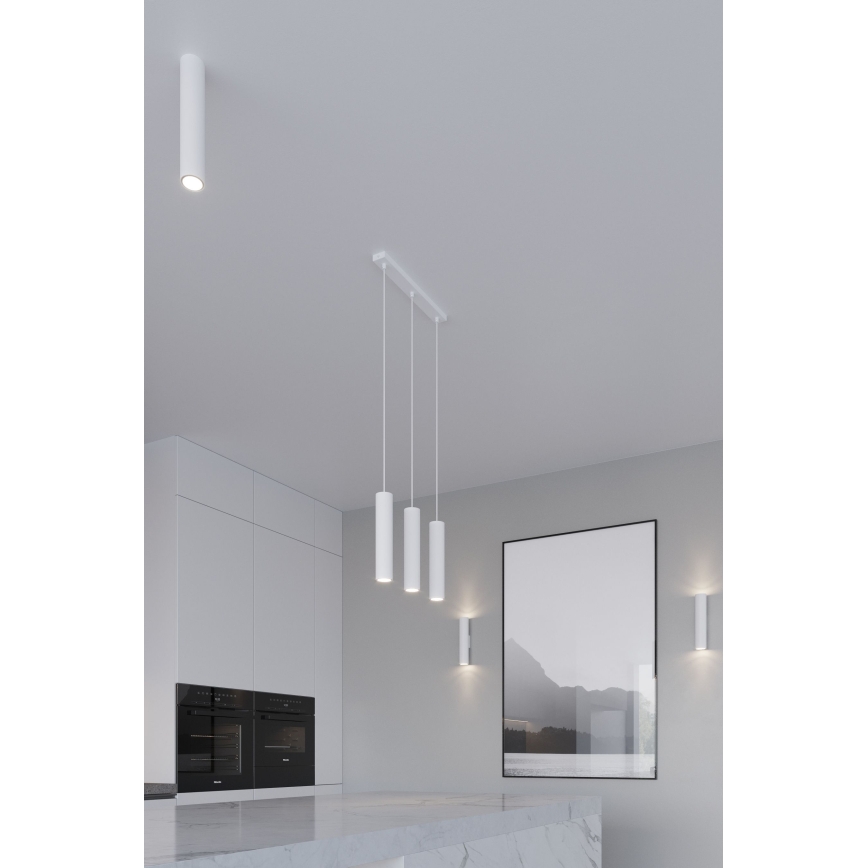 Pendellampa LAGOS 2xGU10/10W/230V vit