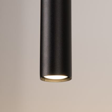 Pendellampa på kabel LAGOS 2xGU10/10W/230V svart