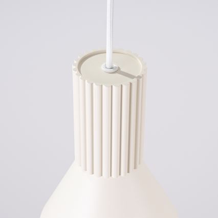 Pendellampa på kabel ESTRIA 1xE14/10W/230V Ø 14 cm krämvit