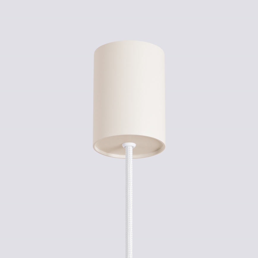 Pendellampa på kabel ESTRIA 1xE14/10W/230V Ø 14 cm krämvit