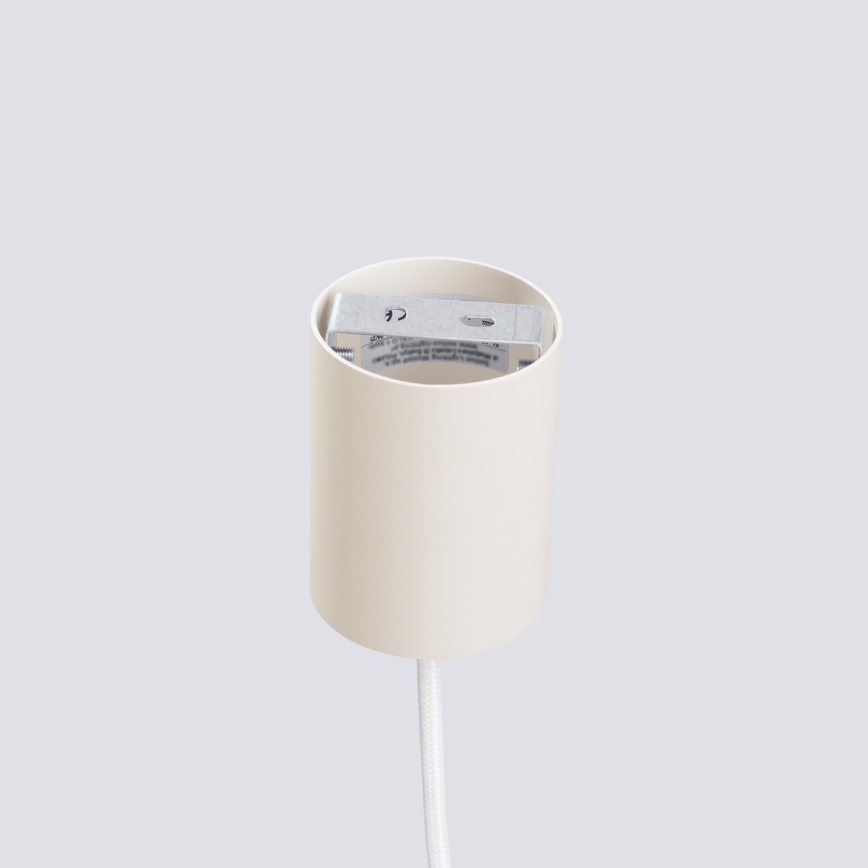 Pendellampa på kabel ESTRIA 1xE14/10W/230V Ø 14 cm krämvit