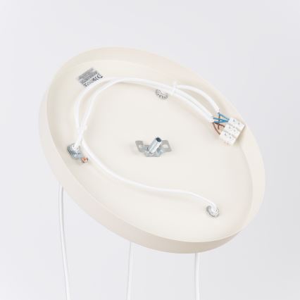 Pendellampa med kabel ESTRIA 3xE14/10W/230V Ø 30 cm krämfärgad