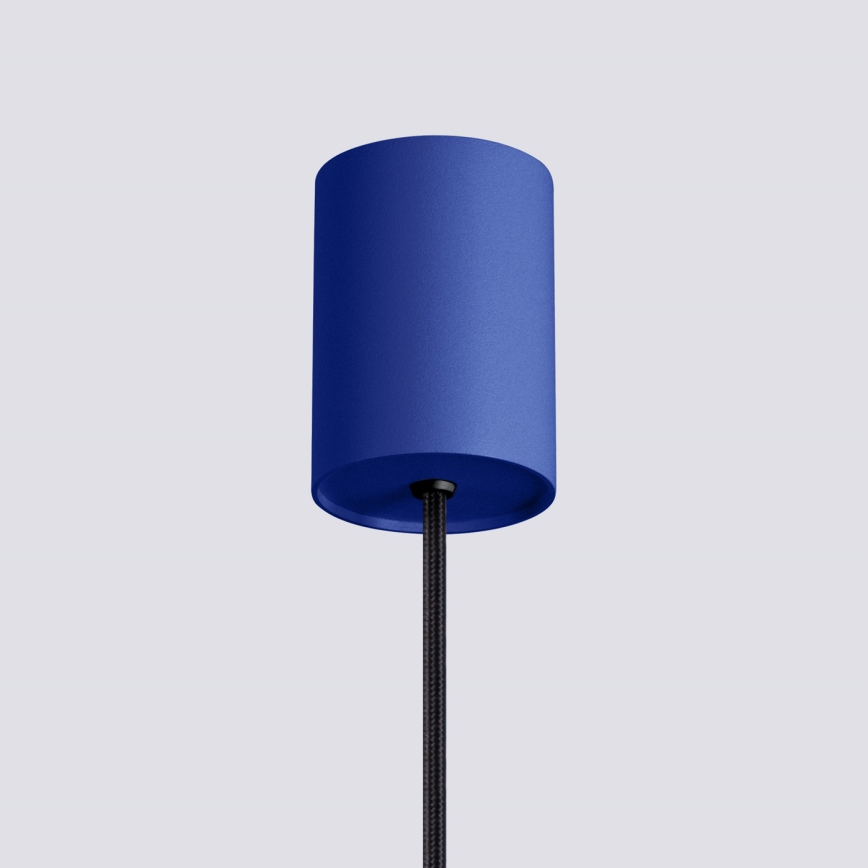 Pendellampa med sladd ESTRIA 1xE14/10W/230V Ø 14 cm blå