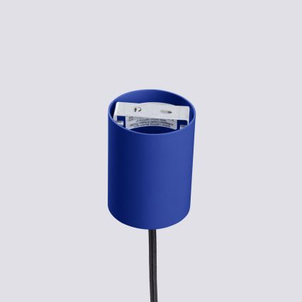 Pendellampa med sladd ESTRIA 1xE14/10W/230V Ø 14 cm blå