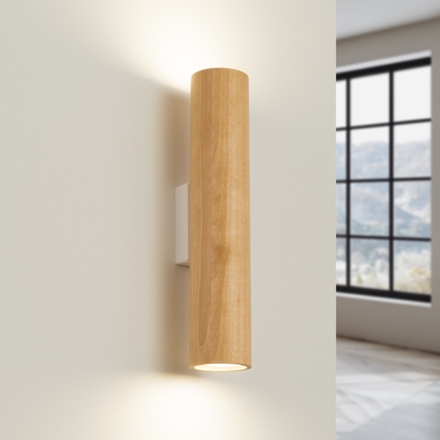Vägglampa LINO 2xGU10/10W/230V bok