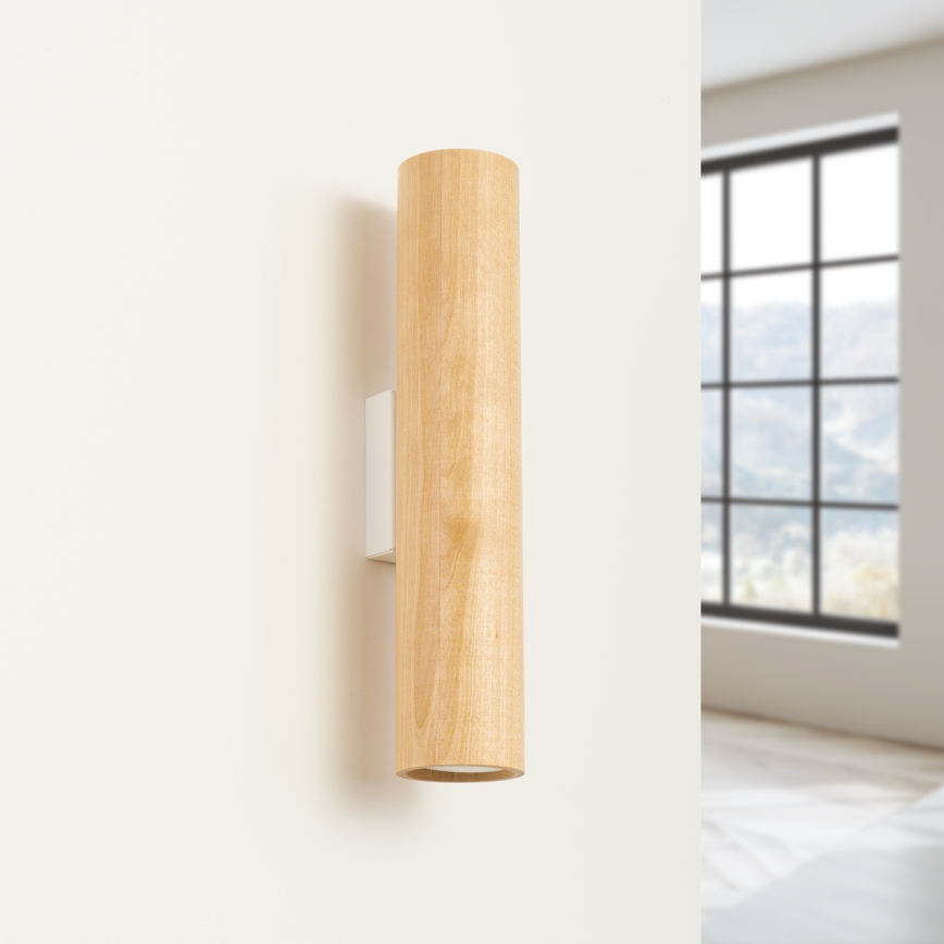 Vägglampa LINO 2xGU10/10W/230V bok