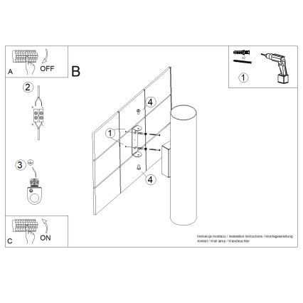 Vägglampa LINO 2xGU10/10W/230V bok