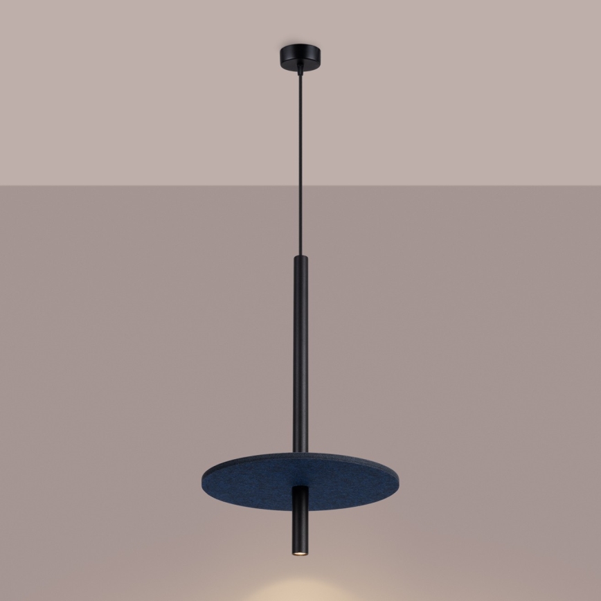 Takpendel FELTRO 1xG9/8W/230V svart/blå