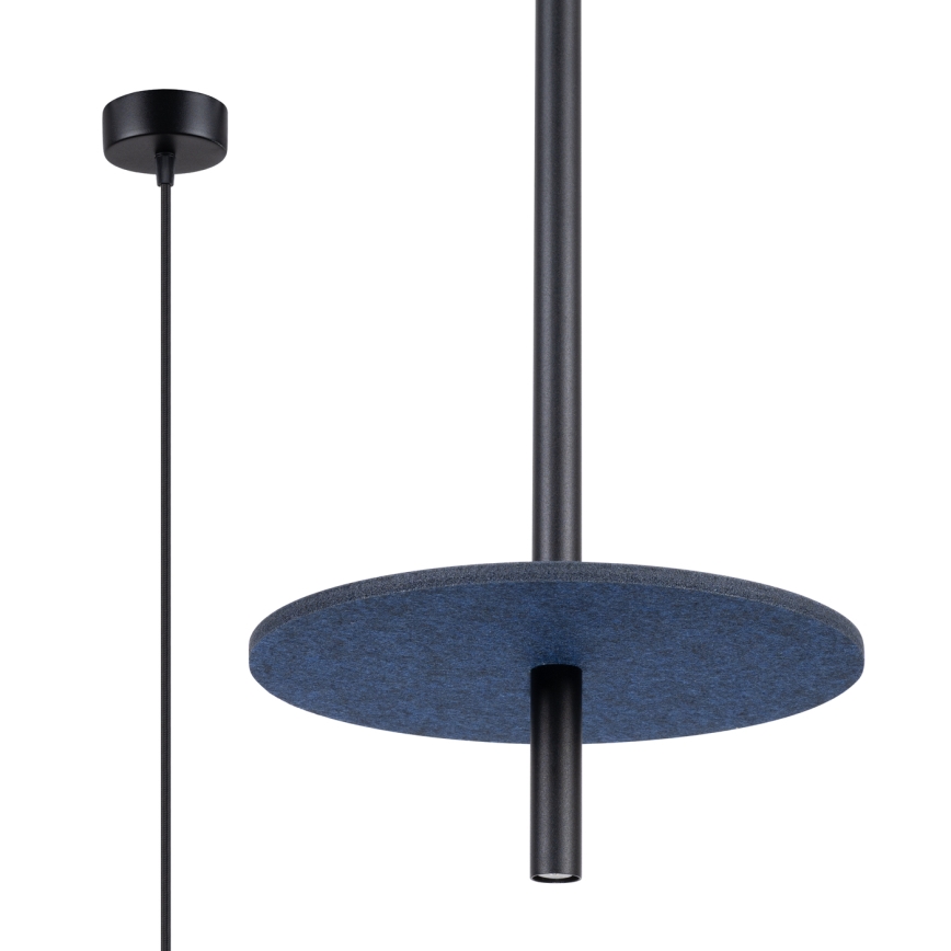 Takpendel FELTRO 1xG9/8W/230V svart/blå