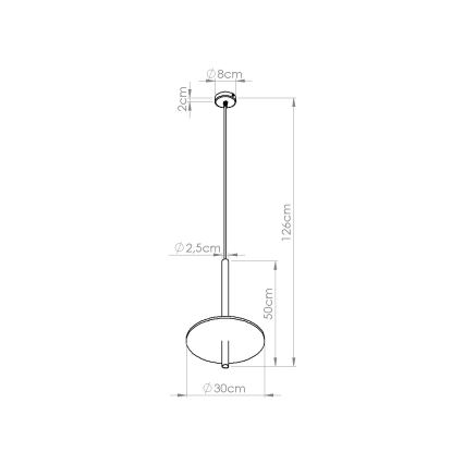 Takpendel FELTRO 1xG9/8W/230V svart/blå