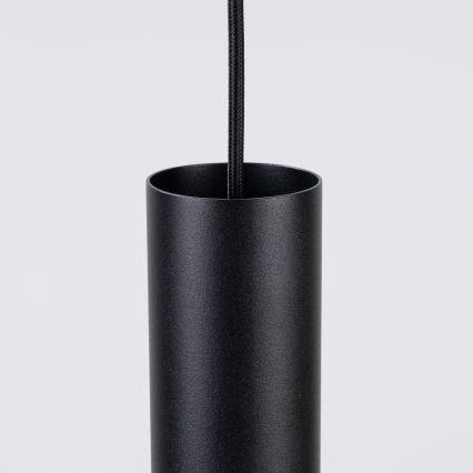 Pendellampa PELTA med sladd 1xGU10/10W/230V svart/gul