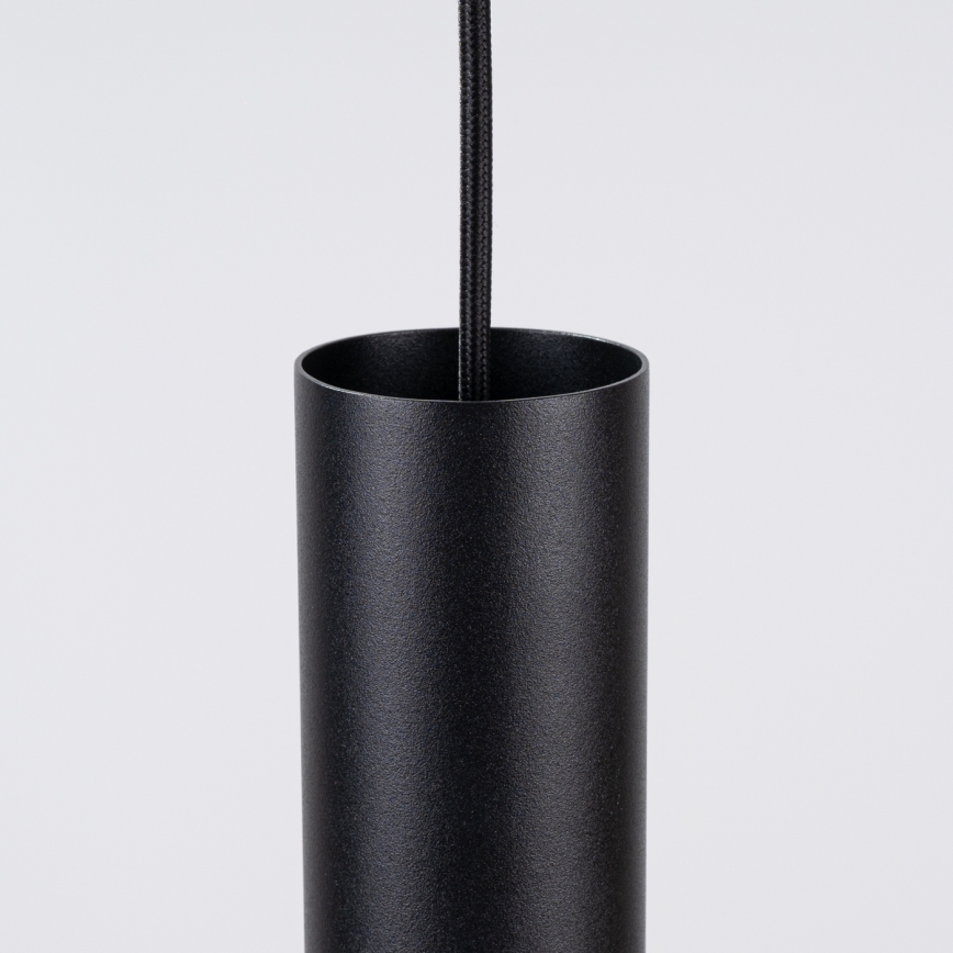 Pendellampa PELTA med sladd 1xGU10/10W/230V svart/gul