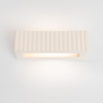 Vägglampa RIGATA 1xE27/15W/230V keramik/vit