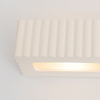 Vägglampa RIGATA 1xE27/15W/230V keramik/vit