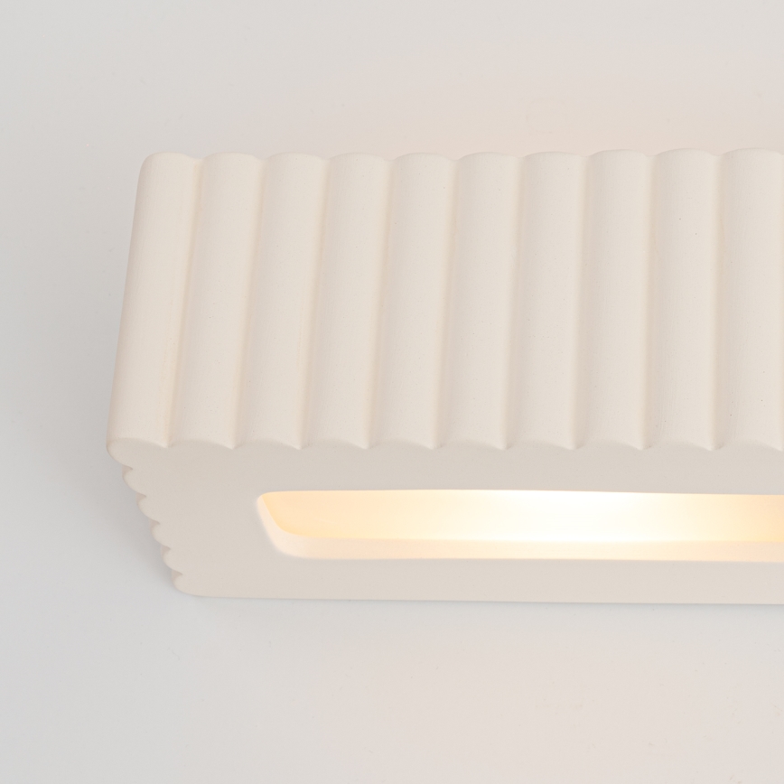 Vägglampa RIGATA 1xE27/15W/230V keramik/vit