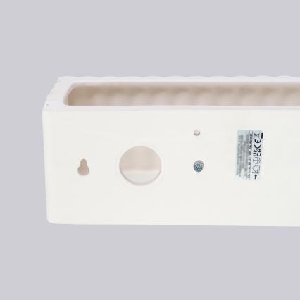 Vägglampa RIGATA 1xE27/15W/230V keramik/vit