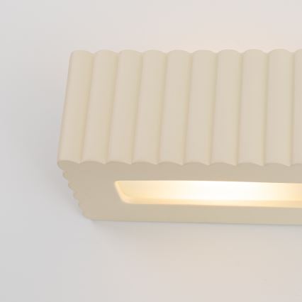 Vägglampa RIGATA 1xE27/15W/230V keramik/krämvit