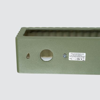 Vägglampa RIGATA 1xE27/15W/230V keramik/grön