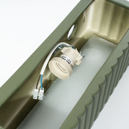 Vägglampa RIGATA 1xE27/15W/230V keramik/grön