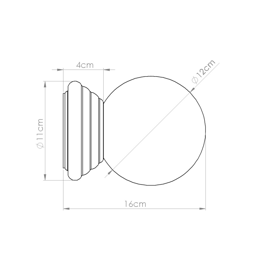 Badrumsvägglampa ZORI 1xG9/8W/230V IP44 gul