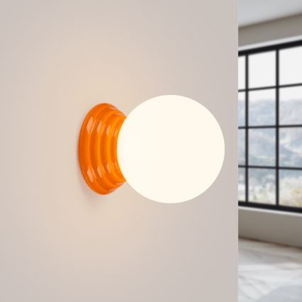 Badrumsvägglampa ZORI 1xG9/8W/230V IP44 orange