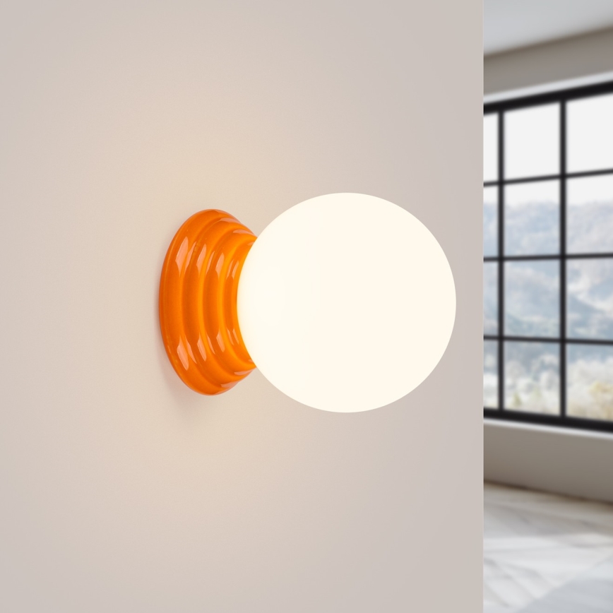 Badrumsvägglampa ZORI 1xG9/8W/230V IP44 orange