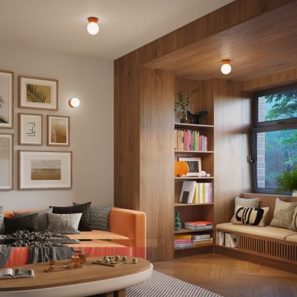 Badrumsvägglampa ZORI 1xG9/8W/230V IP44 orange