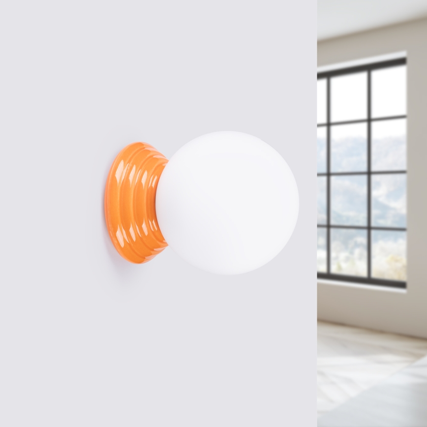 Badrumsvägglampa ZORI 1xG9/8W/230V IP44 orange