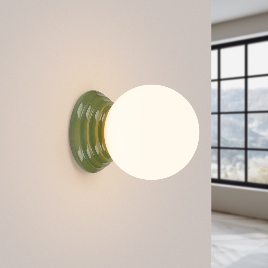 Badrumsvägglampa ZORI 1xG9/8W/230V IP44 grön