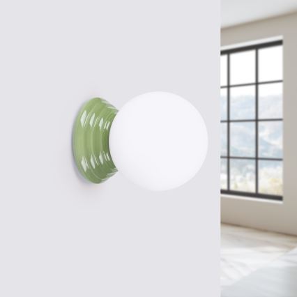 Badrumsvägglampa ZORI 1xG9/8W/230V IP44 grön