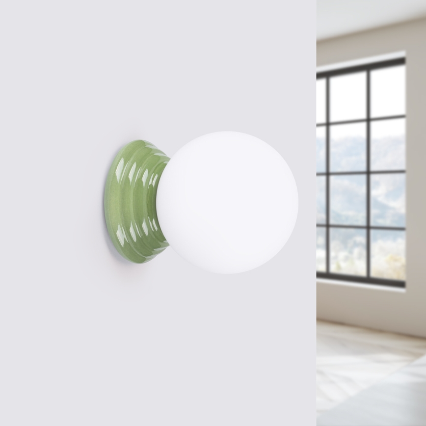 Badrumsvägglampa ZORI 1xG9/8W/230V IP44 grön