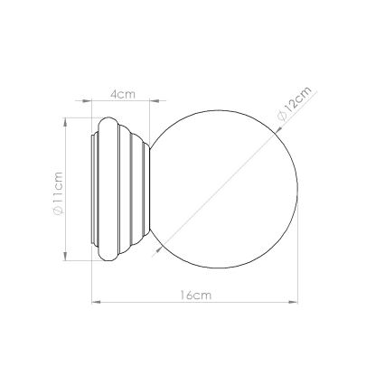 Badrumsvägglampa ZORI 1xG9/8W/230V IP44 grön
