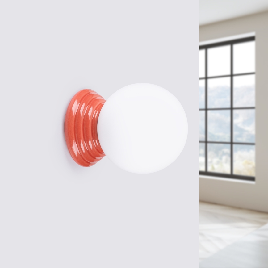 Badrumsvägglampa ZORI 1xG9/8W/230V IP44, rosa