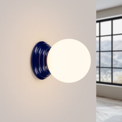 Badrumsvägglampa ZORI 1xG9/8W/230V IP44 blå