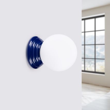 Badrumsvägglampa ZORI 1xG9/8W/230V IP44 blå