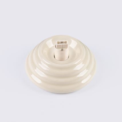 Badrumstaklampa ZORI 1xG9/8W/230V Ø 12 cm IP44 beige
