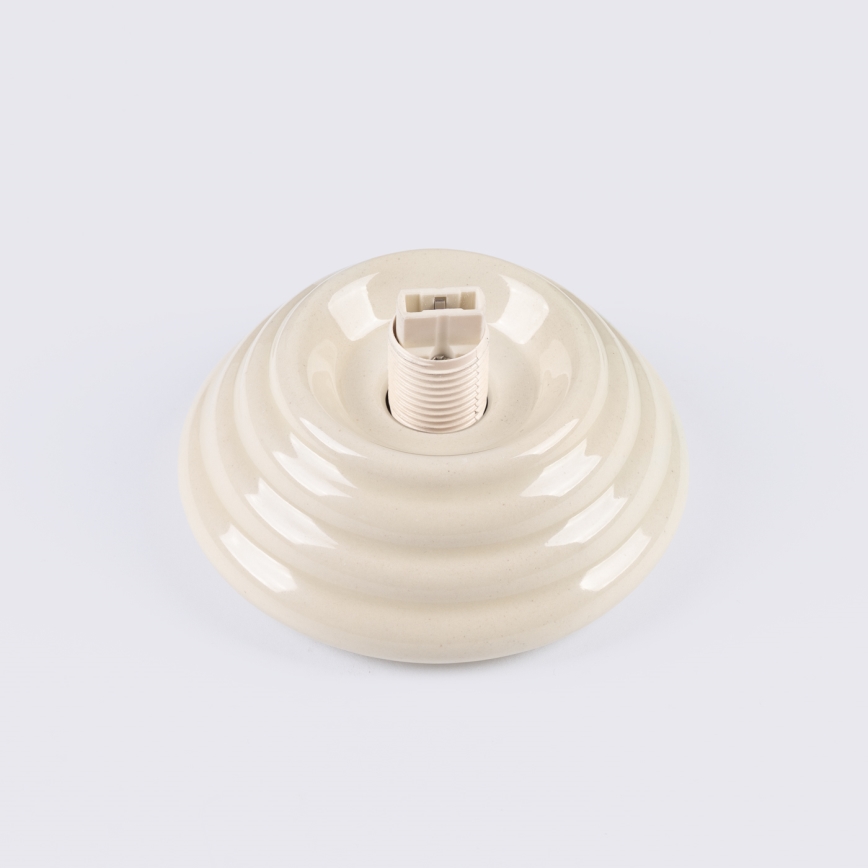 Badrumstaklampa ZORI 1xG9/8W/230V Ø 12 cm IP44 beige