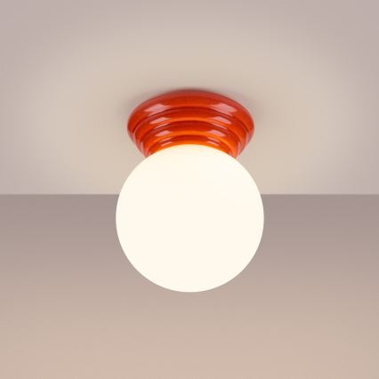 Badrumstaklampa ZORI 1xG9/8W/230V Ø 12 cm IP44 rosa