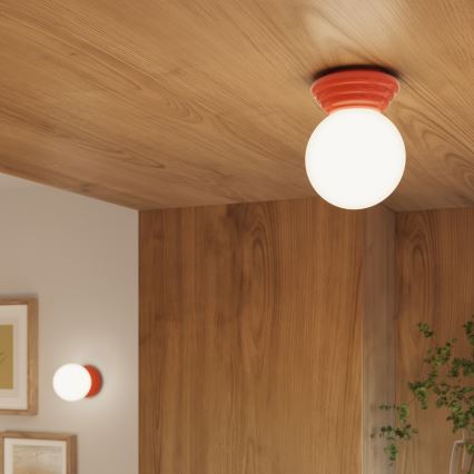 Badrumstaklampa ZORI 1xG9/8W/230V Ø 12 cm IP44 rosa