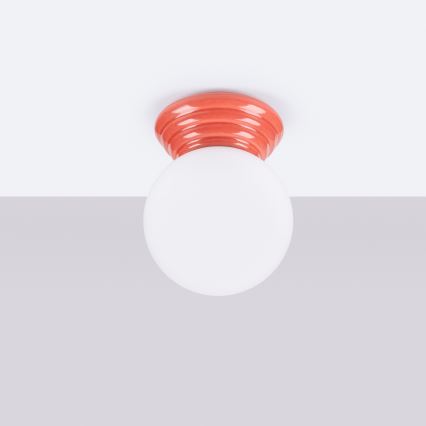 Badrumstaklampa ZORI 1xG9/8W/230V Ø 12 cm IP44 rosa